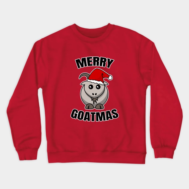 Merry Goatmas Crewneck Sweatshirt by LunaMay
